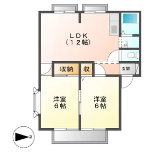 エポック広江A【2階】の間取り