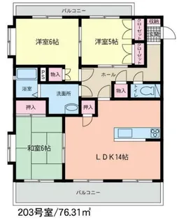 ハイム瑞光【2階】の間取り