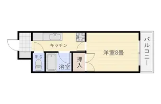 ファインビュー高麗【4階】の間取り