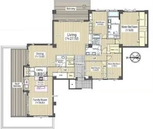 ガーデン高輪【4階】の間取り