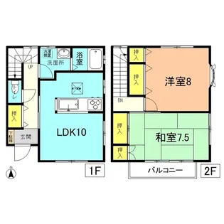 神奈川県平塚市御殿1【一戸建】の間取り