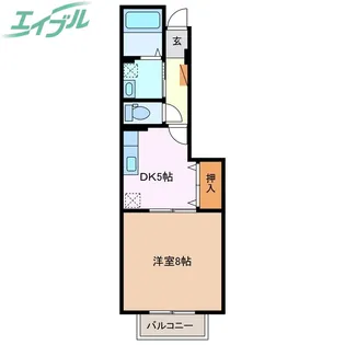 グリーンタウン壱番館【1階】の間取り
