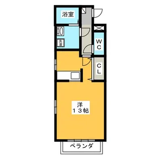 レジデンスコート ヤナゼ【1階】の間取り