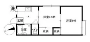 カトレアハイツ【2階】の間取り