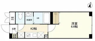 ウェルスクエアイズム明大前【2階】の間取り
