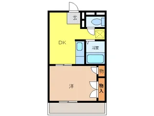 ユタカ【2階】の間取り