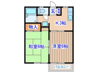 ピアクリスタル B棟【2階】の間取り