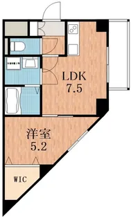カルム共栄【1階】の間取り