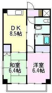 2DKの間取り画像