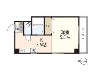 ハウゼ久保【2階】の間取り