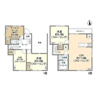 東京都板橋区赤塚6【一戸建】の間取り