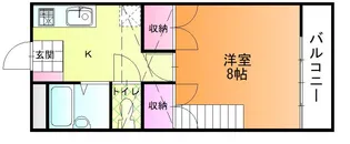 ジョイフル上原【1階】の間取り