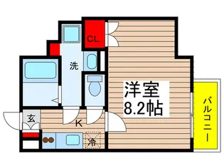 クレサス代官・m【4階】の間取り