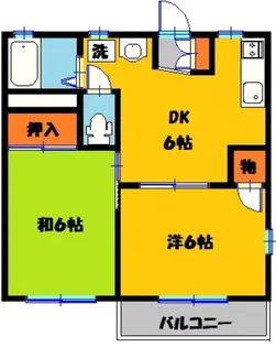 ドエル緑【2階】の間取り