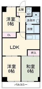 シャネレードM・K【2階】の間取り