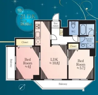 神奈川県川崎市麻生区高石4【マンション】の間取り