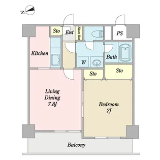 モデルノ(住居部分)【3階】の間取り