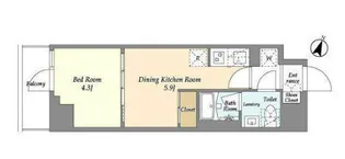 東京都江東区森下2【マンション】の間取り