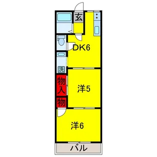 パークサイドハイツ2号【1階】の間取り