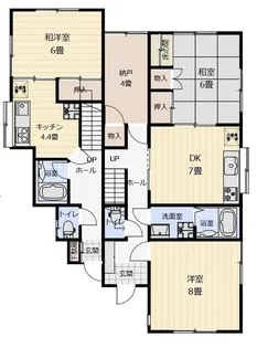 神奈川県横浜市鶴見区北寺尾3【一戸建】の間取り