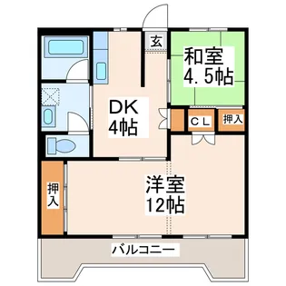 ヤマヨネビル【4階】の間取り