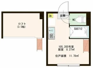 ハーモニーテラス上池袋II【2階】の間取り