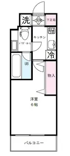 アジールコート中幸【1階】の間取り