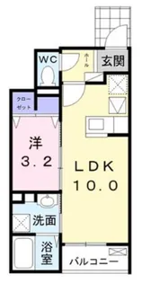 グリーンフィールド【1階】の間取り