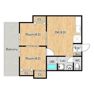 ジーライズ伊勢原石田1【1階】の間取り