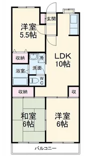 ブルージュ【1階】の間取り