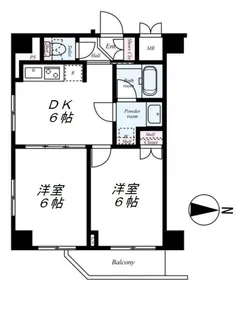 ルーブル蒲田七番館【4階】の間取り