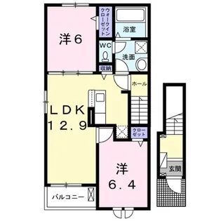 メゾン クラージュB【2階】の間取り
