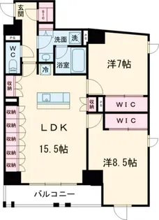 ザ・パークハビオ新高円寺【5階】の間取り