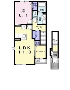 マルグリット II【2階】の間取り