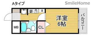 バローレ住之江【4階】の間取り