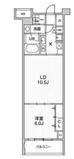 東京都港区六本木5【マンション】の間取り