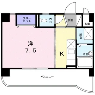 プレジール古国府【3階】の間取り