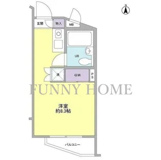 ルーニィ平町【1階】の間取り