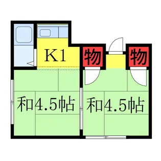 岡野荘【2階】の間取り