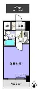 カスタリア船橋【6階】の間取り