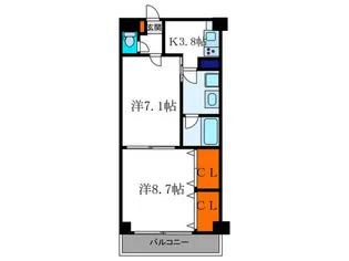 ウイステリア参番館【3階】の間取り