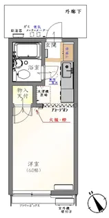 ソシャールハイツA【2階】の間取り