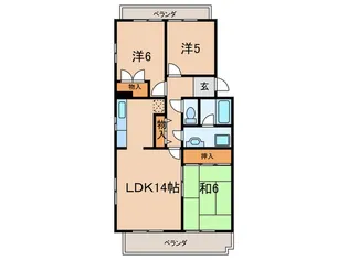 メナージュマルヤマ【3階】の間取り