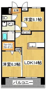 オリーブコート塚田【4階】の間取り