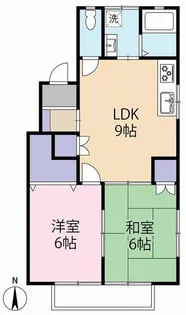 シャレード【2階】の間取り