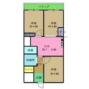 ロイヤル太平洋【5階】の間取り