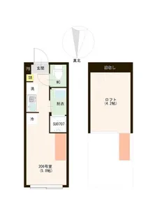 ハーモニーテラス富士見台IV【2階】の間取り