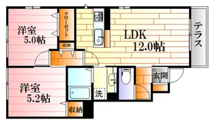 グランディール東原 E棟【1階】の間取り
