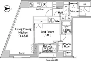 コンフォリア上野広小路【3階】の間取り