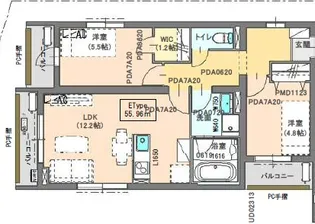 ● レゾナーレ W【3階】の間取り